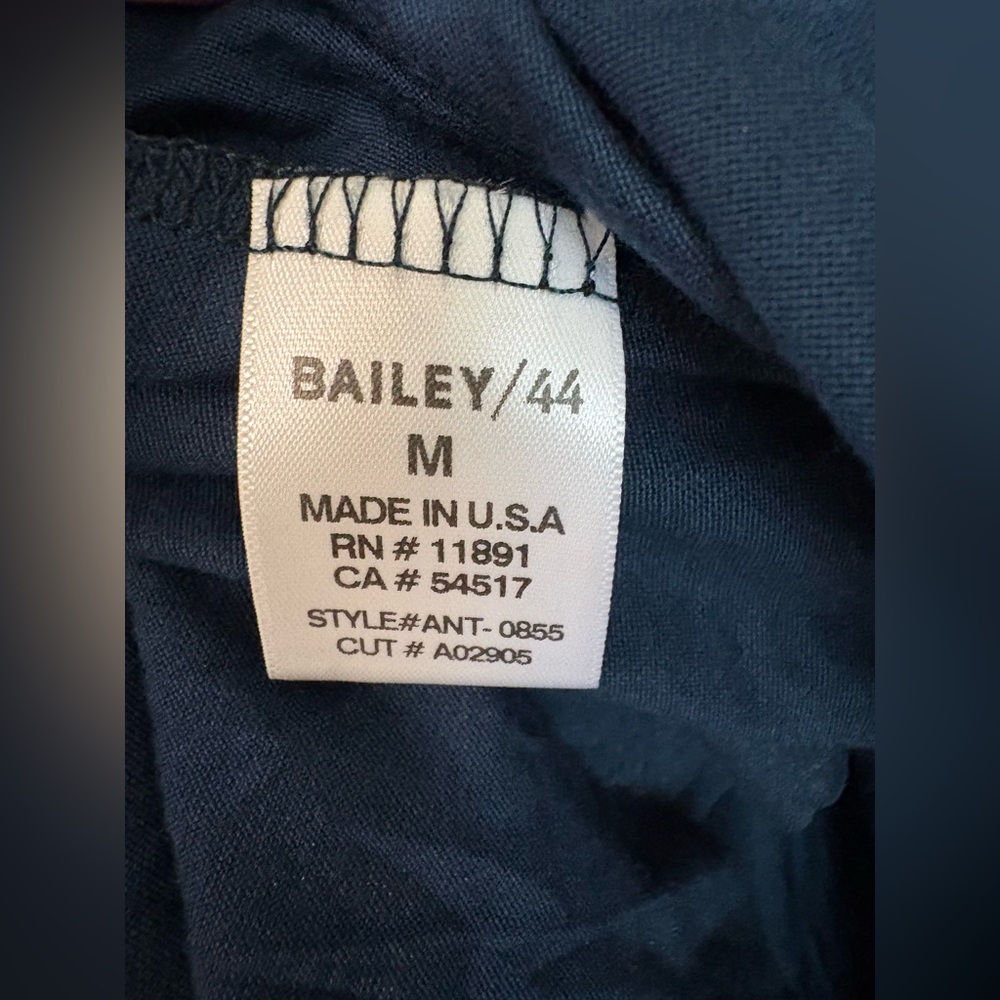 NWTAnthropologie Bailey 44 Navy Blue Ruched Dress Size M Sku#161 - Picture 6 of 7